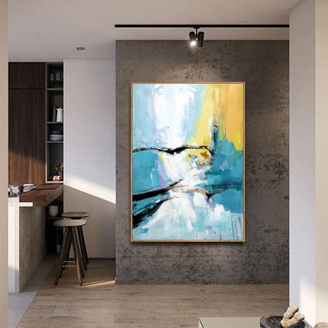 Yellow Abstract Painting