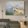 Deer Painting in Abstract Field