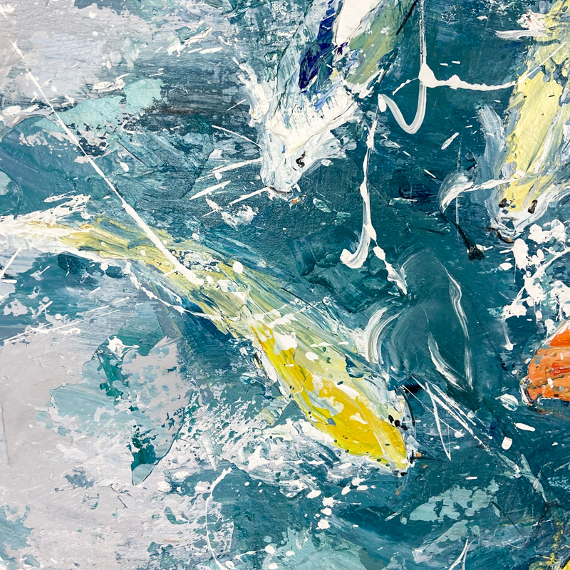 Swimming Fish Painting