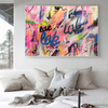 Trendy graffiti painting