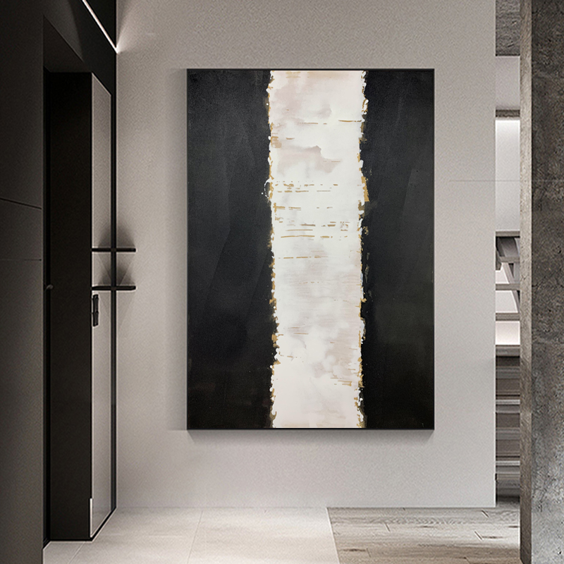 Watercolor Black And White Painting