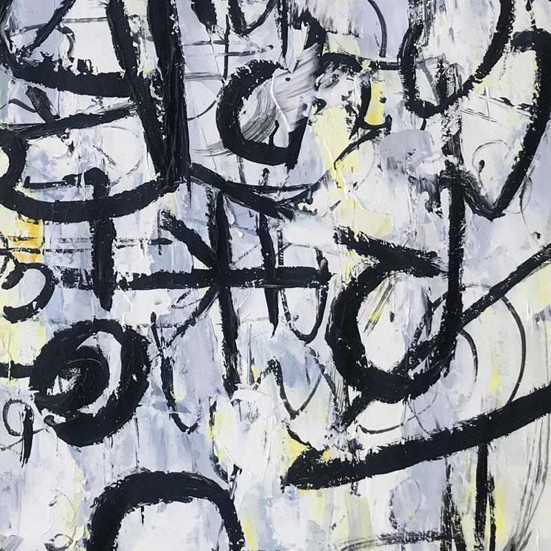 Black Abstract Painting