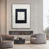 Geometric Black And White Painting