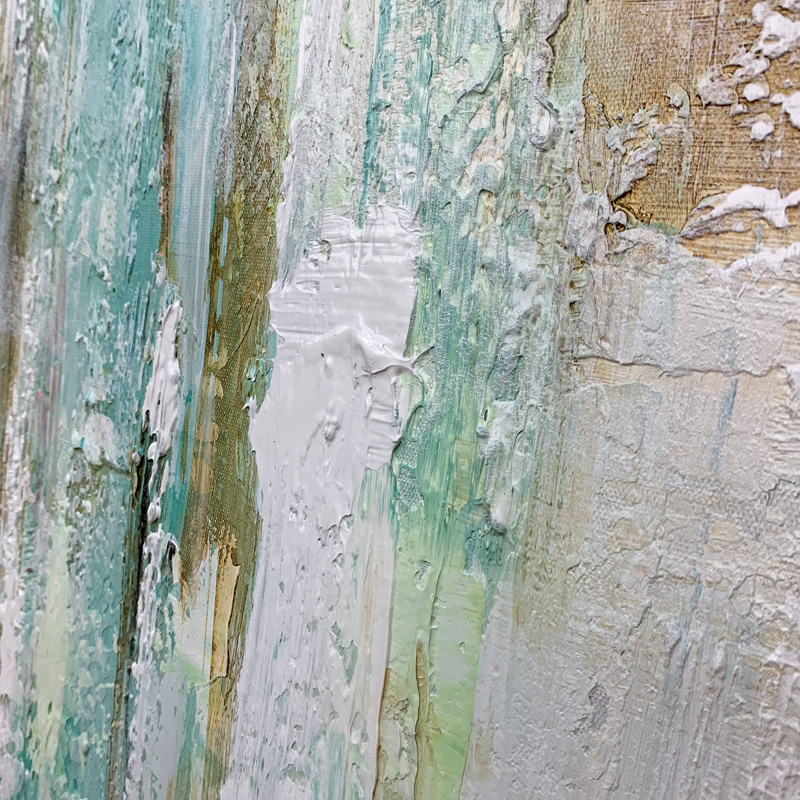 Green And Brown Abstract Art Painting