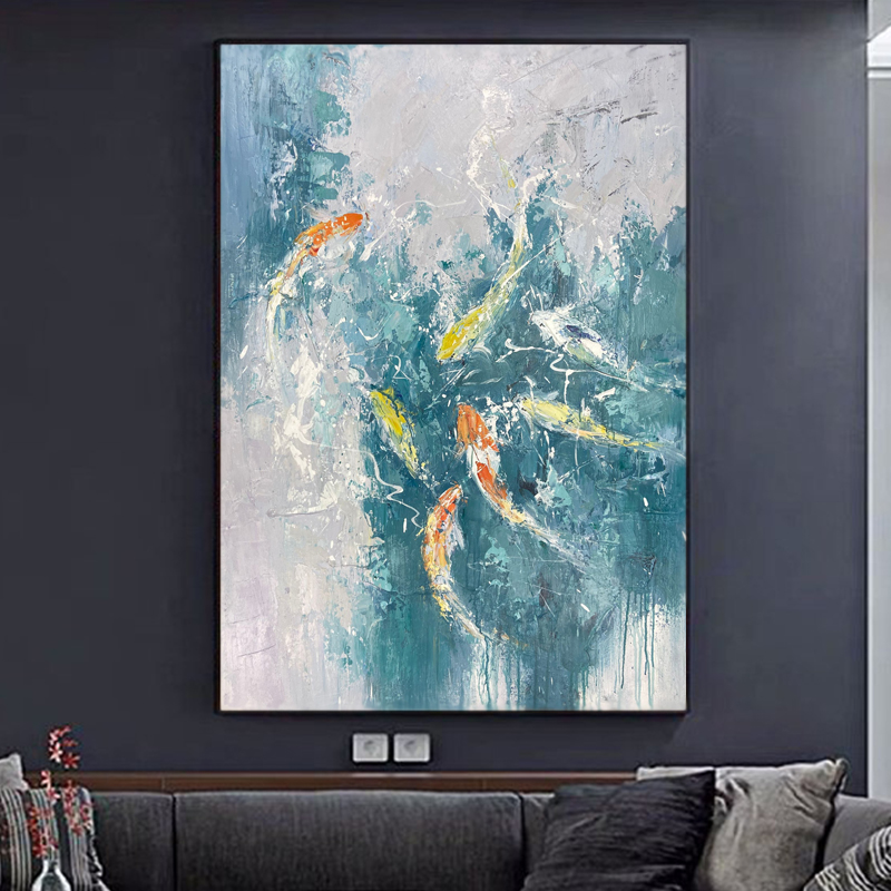 Swimming Fish Painting