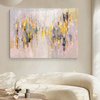 Pink Gold Leaf Wall Painting