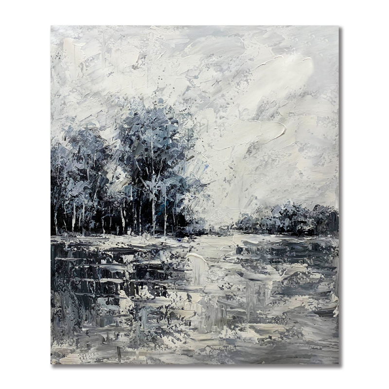 Brown And White Landscape Paintings