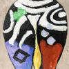 Painting of The Back of Five Deer