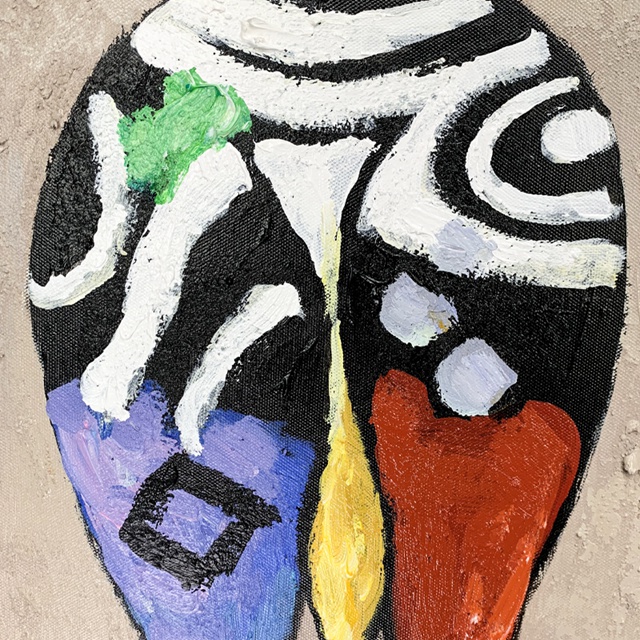 Painting of The Back of Five Deer