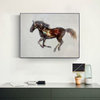 Running Dark Horse Painting
