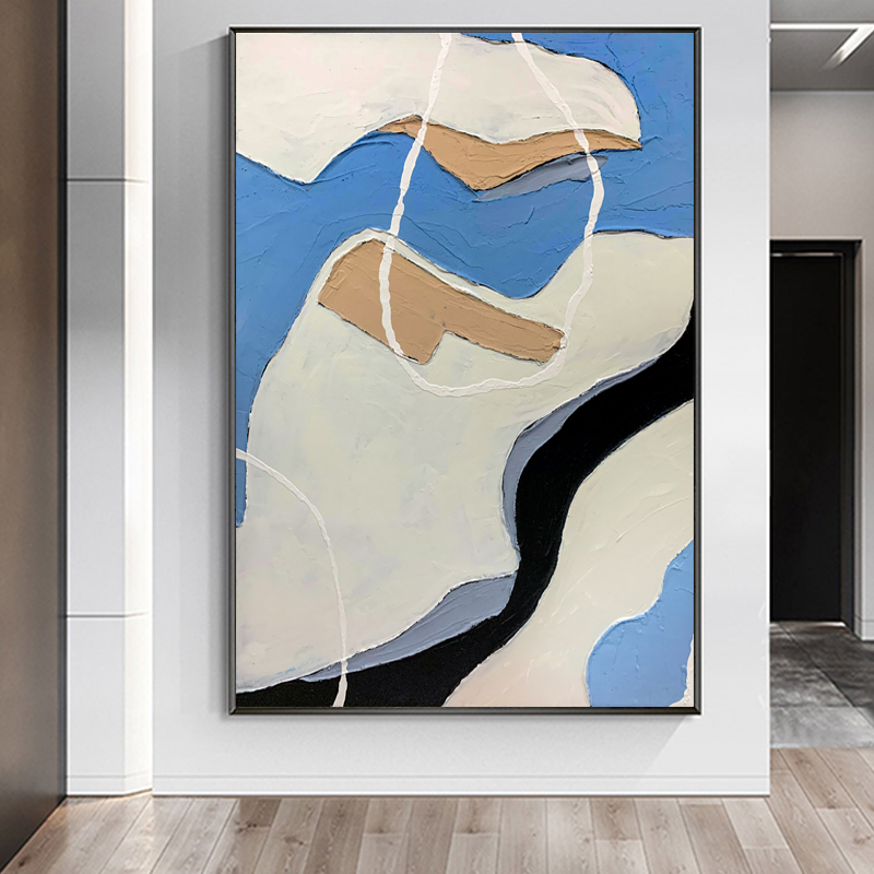 Bule And White Art