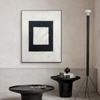Geometric Black And White Painting