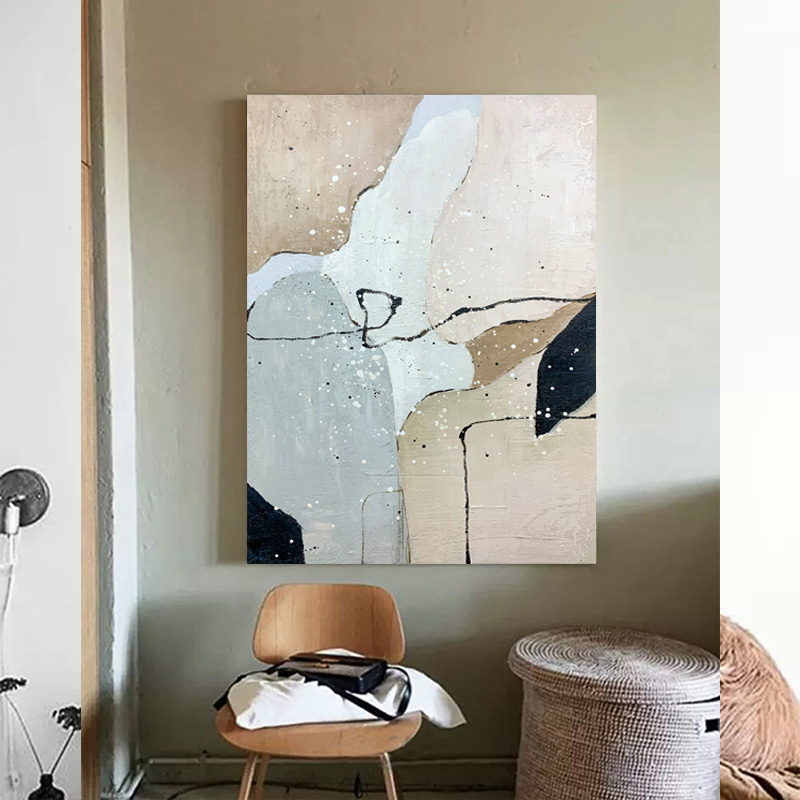 Nordic Style Warm Color Art Painting