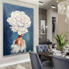Woman on Flowers Art