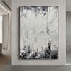 Black And White Texture Art Abstract Living Room Painting