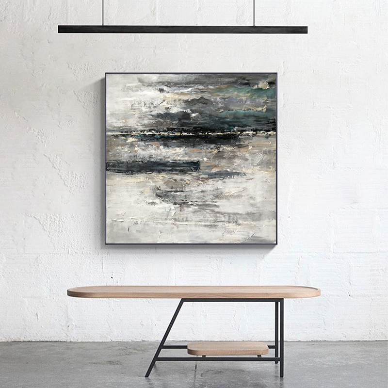 Landscape Lake Abstract Painting