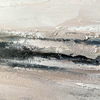 Horizontal Gray Pink Abstract Art