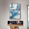 Abstract Painting Combining Blue And Green