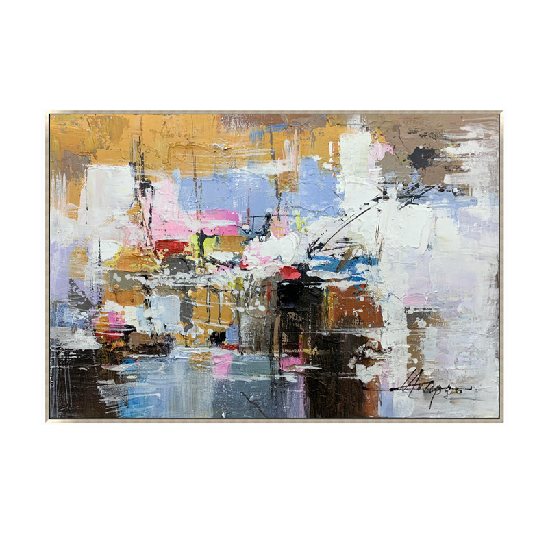 Large Painting Behind Sofa Acrylic Canvas Painting