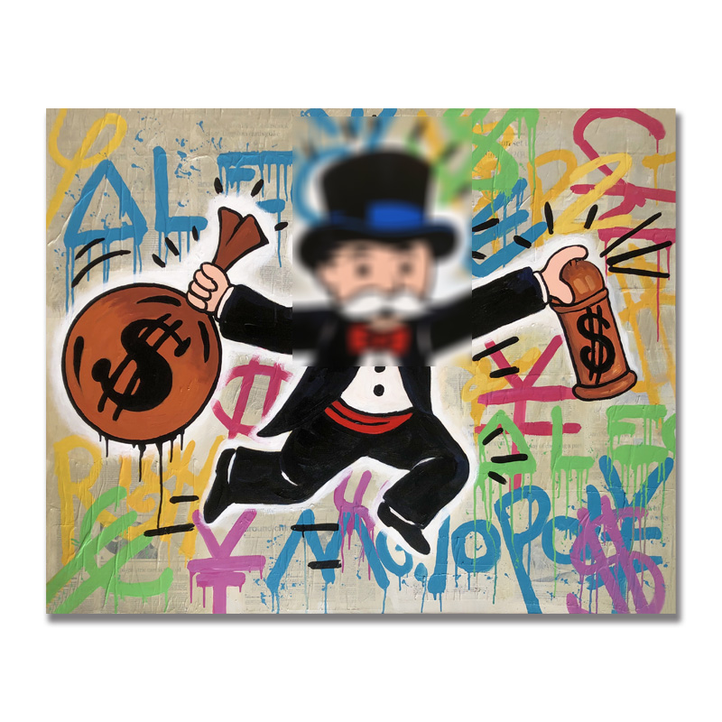 Pop Art hand canvas painting