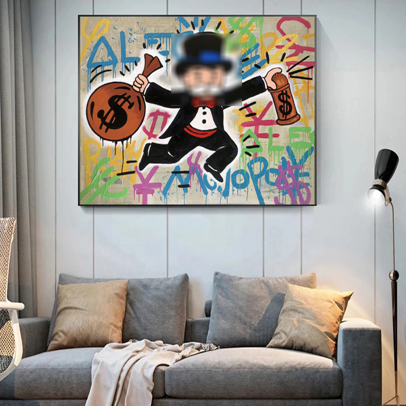 Pop Art hand canvas painting